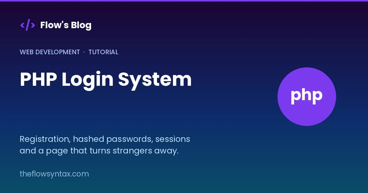 PHP Login System: Register, Log In and Protect Pages
