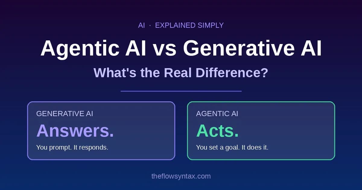 Agentic AI vs Generative AI: What's the Real Difference?