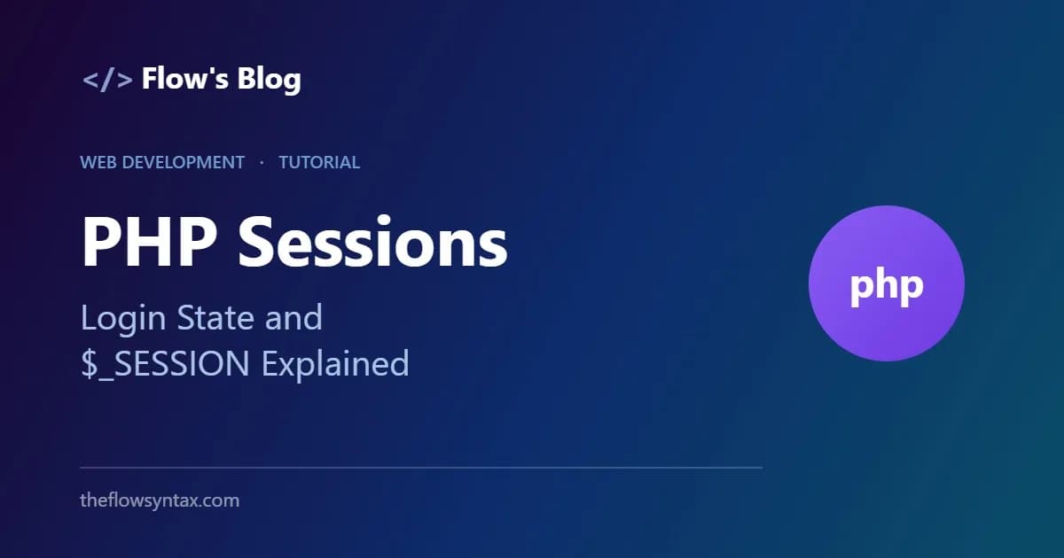 PHP Sessions: Login State and $_SESSION Explained